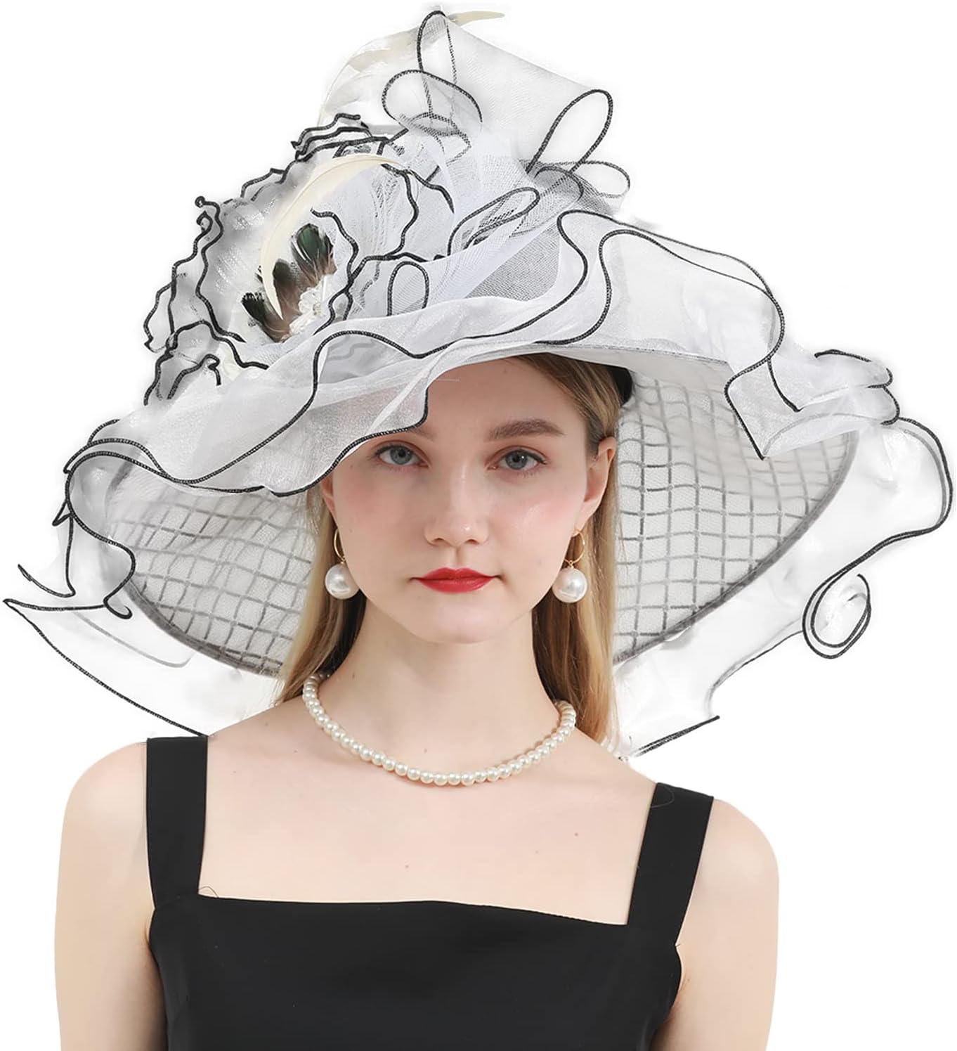 Womens Organza Church Derby British Fascinator Kentucky Hats for Women