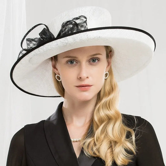EE 1039 spring and summer new  party British volume eaves linen hat shading on female summer sun block uv hat