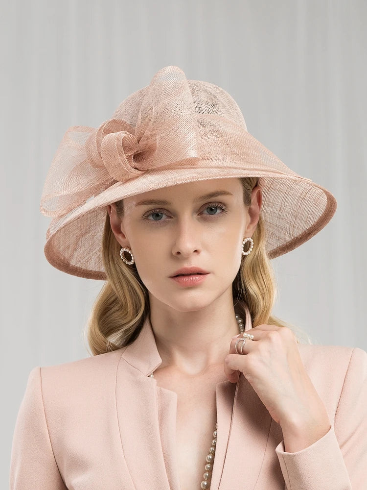 EE 1067 Spring and Summer/Stylish/delicate/Bowknot/Sinamay/Casual/Fascinator/Sun Protection/Tulle Fabric Hats Headpiece