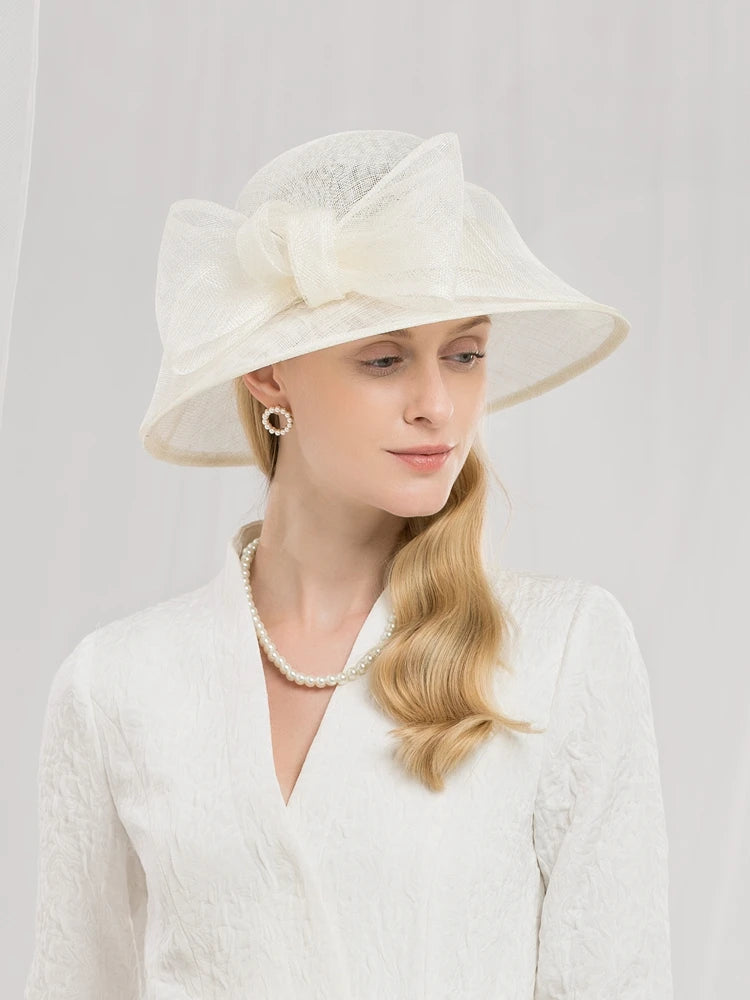 EE 1067 Spring and Summer/Stylish/delicate/Bowknot/Sinamay/Casual/Fascinator/Sun Protection/Tulle Fabric Hats Headpiece