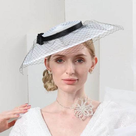EE 1138 new spring/summer party travel hair hoop hat contracted joker bowknot adornment small hat