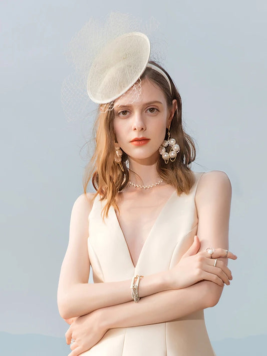 EE 2022 Summer New  Elegant Mesh Sun-Proof UV Protection Cambric Top Hat Hat Female Summer