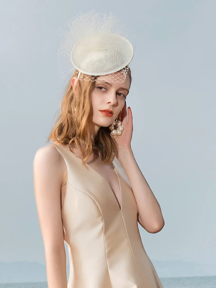 EE 2022 Summer New  Elegant Mesh Sun-Proof UV Protection Cambric Top Hat Hat Female Summer
