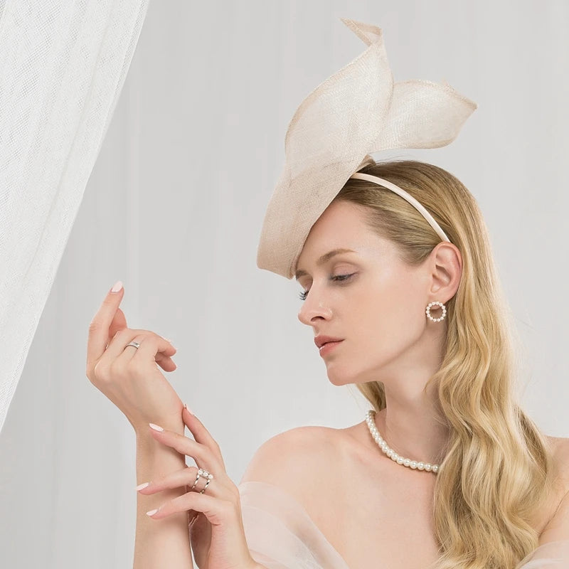 EE 2208 Spring and Summer/Original Design/Sinamay/Elegant/Party/Special Occasion/Evening Headpiece/Tulle Fabric Hats Headpiece