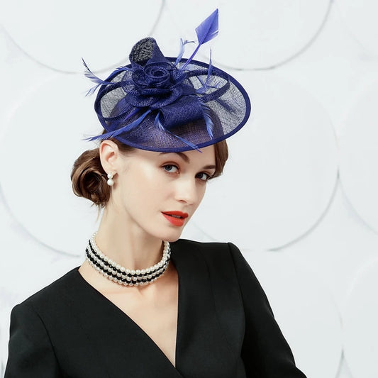 EE 2214 Spring and Summer/Original Design/Feather/Fascinators Flowers/Tulle/Elegant/Special Occasion/Tulle Fabric Hats Headpiece
