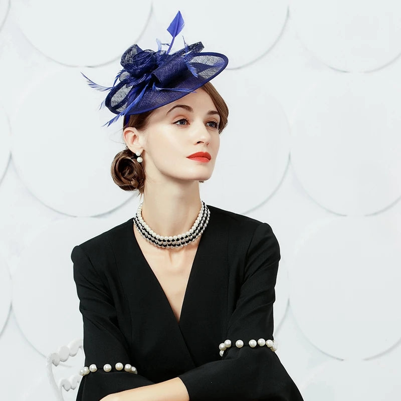 EE 2214 Spring and Summer/Original Design/Feather/Fascinators Flowers/Tulle/Elegant/Special Occasion/Tulle Fabric Hats Headpiece