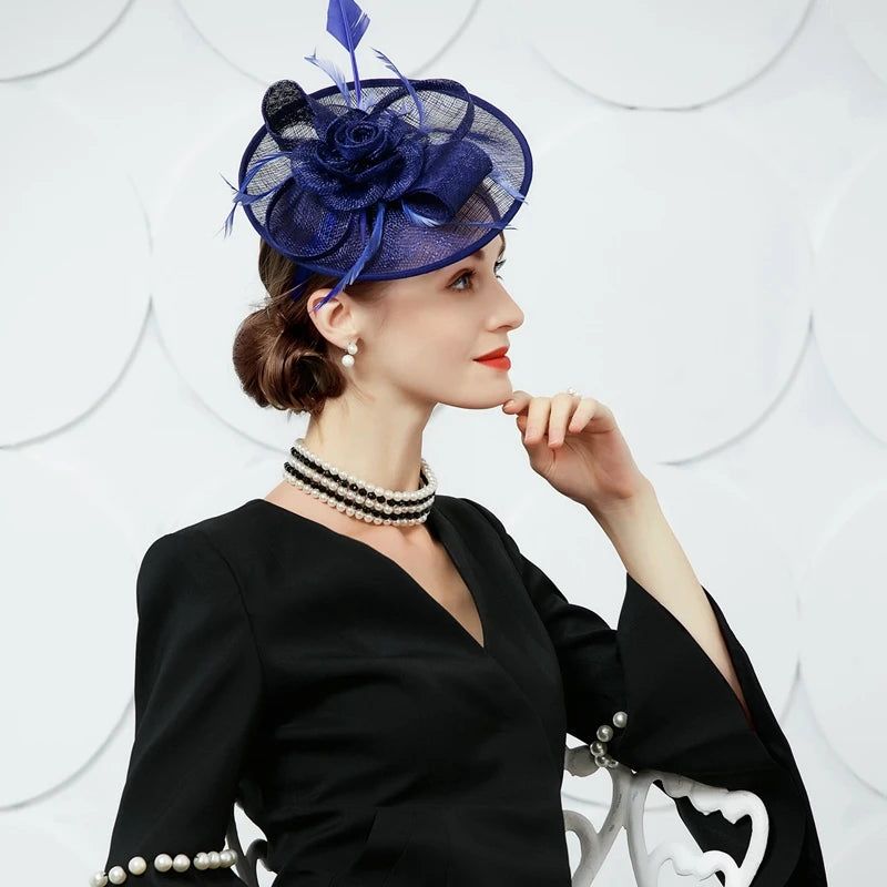 EE 2214 Spring and Summer/Original Design/Feather/Fascinators Flowers/Tulle/Elegant/Special Occasion/Tulle Fabric Hats Headpiece