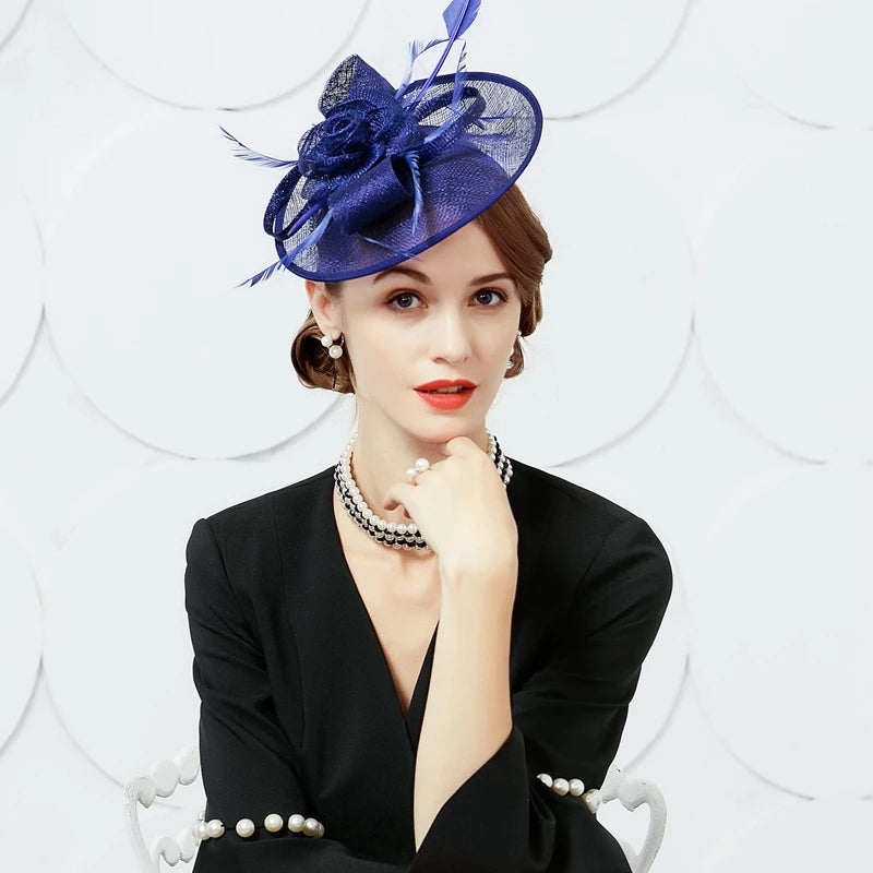 EE 2214 Spring and Summer/Original Design/Feather/Fascinators Flowers/Tulle/Elegant/Special Occasion/Tulle Fabric Hats Headpiece