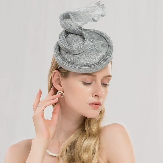 EE 2217 the party hat with a thin hair hoop royal elder sister small fan hat female British socialite party hats