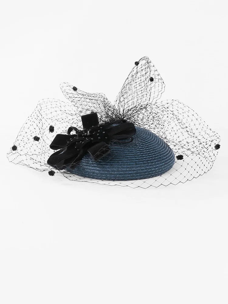 EE 2227  Tulle Kentucky Derby Hat /Headwear Elegant Hats/ Wedding/ Veil /Evening Headpiece/ Special Occasion / Party /Women