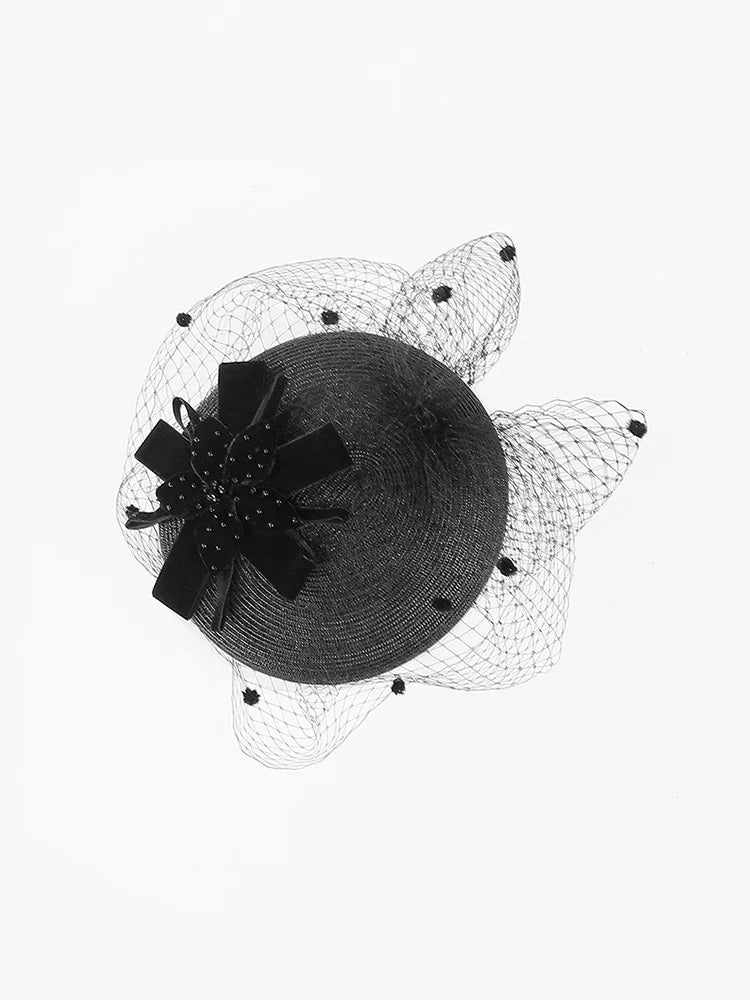 EE 2227  Tulle Kentucky Derby Hat /Headwear Elegant Hats/ Wedding/ Veil /Evening Headpiece/ Special Occasion / Party /Women