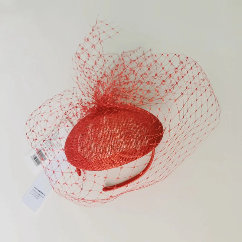 EE 2229 Spring and Summer/Abaca/Birdcage Veil/Elegant/Party/Ladies Day/Special Occasion/Sun Protection/Polyester Hats