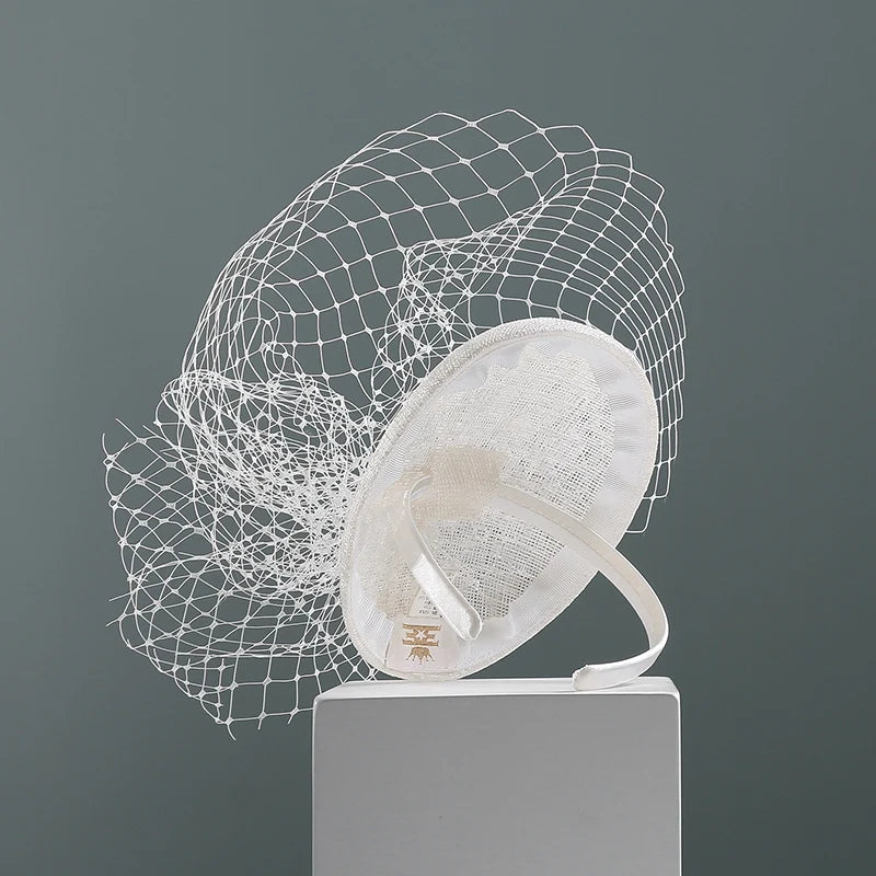 EE 2229 Spring and Summer/Abaca/Birdcage Veil/Elegant/Party/Ladies Day/Special Occasion/Sun Protection/Polyester Hats