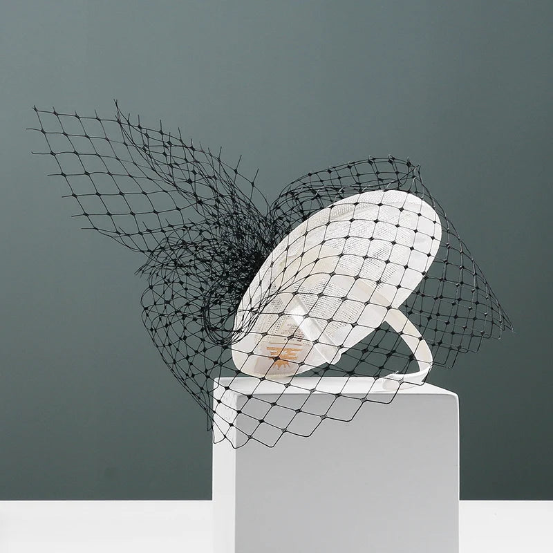 EE 2229 Spring and Summer/Abaca/Birdcage Veil/Elegant/Party/Ladies Day/Special Occasion/Sun Protection/Polyester Hats