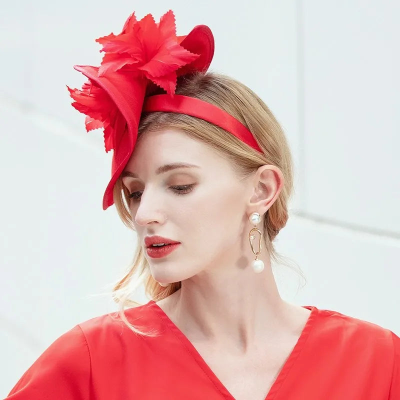 EE 2250 summer new aristocratic temperament English no eaves adjustable female summer  hat brim joker hat