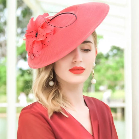 EE 2258  original British elegant aristocratic wind elegant joker hat new female summer hat shading sun hat