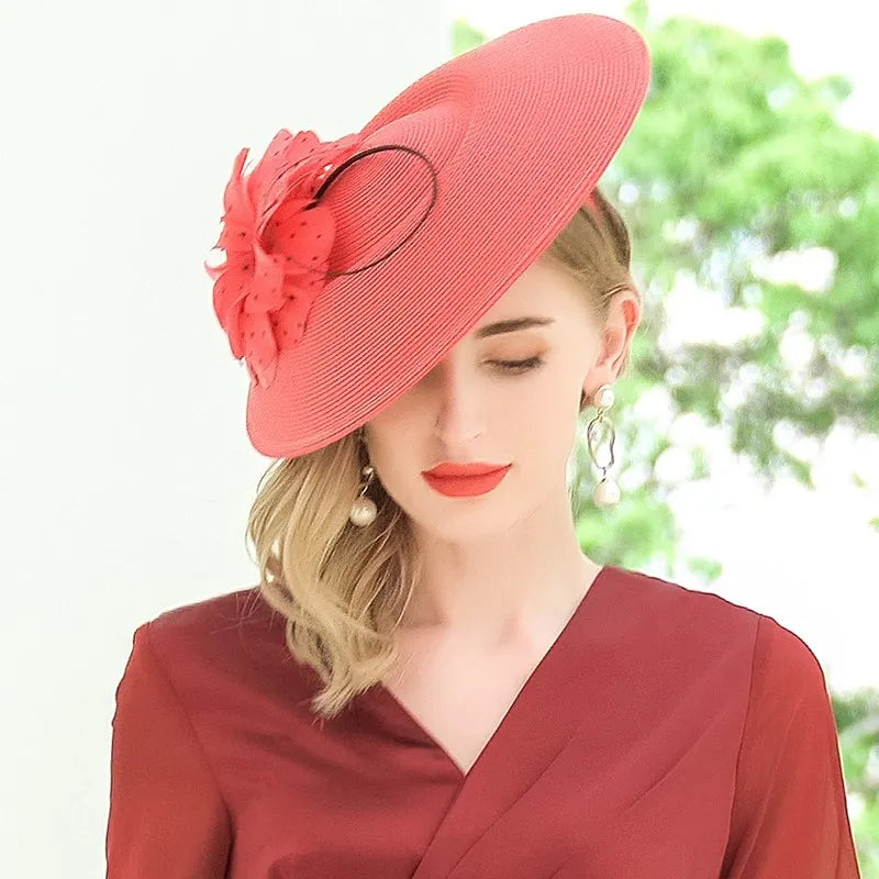 EE 2258  original British elegant aristocratic wind elegant joker hat new female summer hat shading sun hat