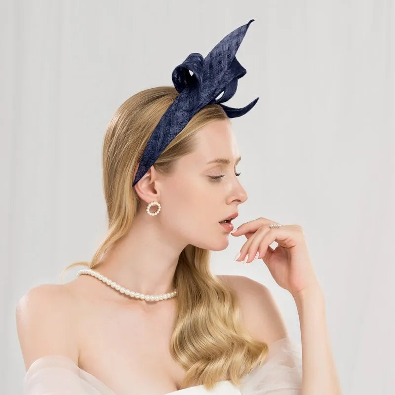 EE 2270  thin with a hair band type sweet flowers plaid hat female jockey club hat in Europe and America