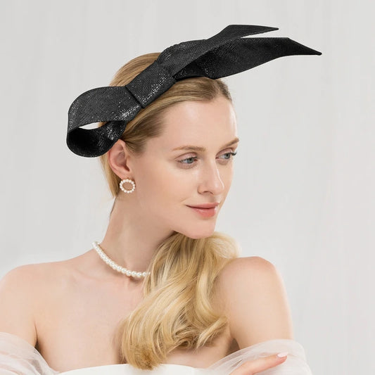 EE 2284 Spring and Summer/Original Design/Sinamay/Bowknot/Elegant/Party/Evening Headpiece/Tulle Fabric Hats Headpiece
