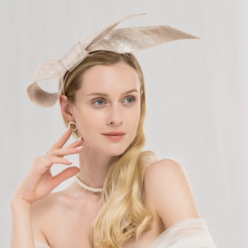 EE 2284 Spring and Summer/Original Design/Sinamay/Bowknot/Elegant/Party/Evening Headpiece/Tulle Fabric Hats Headpiece