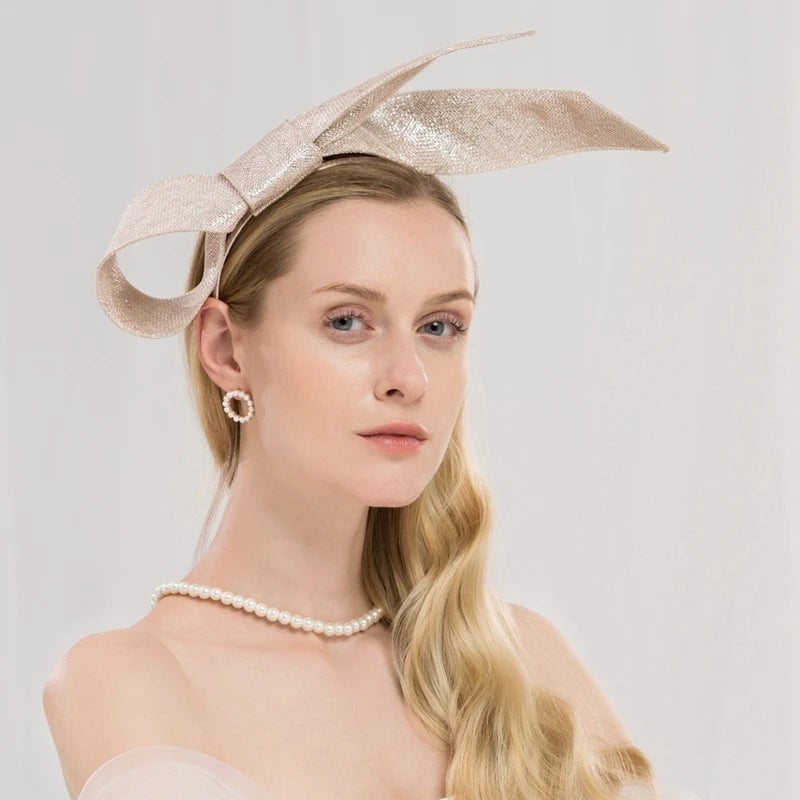 EE 2284 Spring and Summer/Original Design/Sinamay/Bowknot/Elegant/Party/Evening Headpiece/Tulle Fabric Hats Headpiece