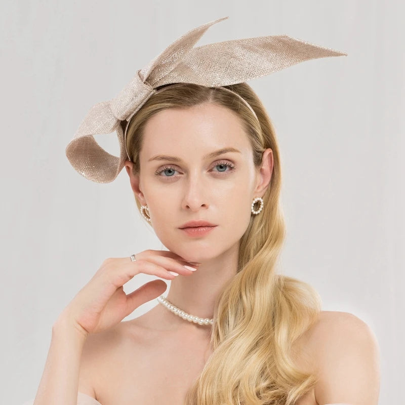 EE 2284 Spring and Summer/Original Design/Sinamay/Bowknot/Elegant/Party/Evening Headpiece/Tulle Fabric Hats Headpiece