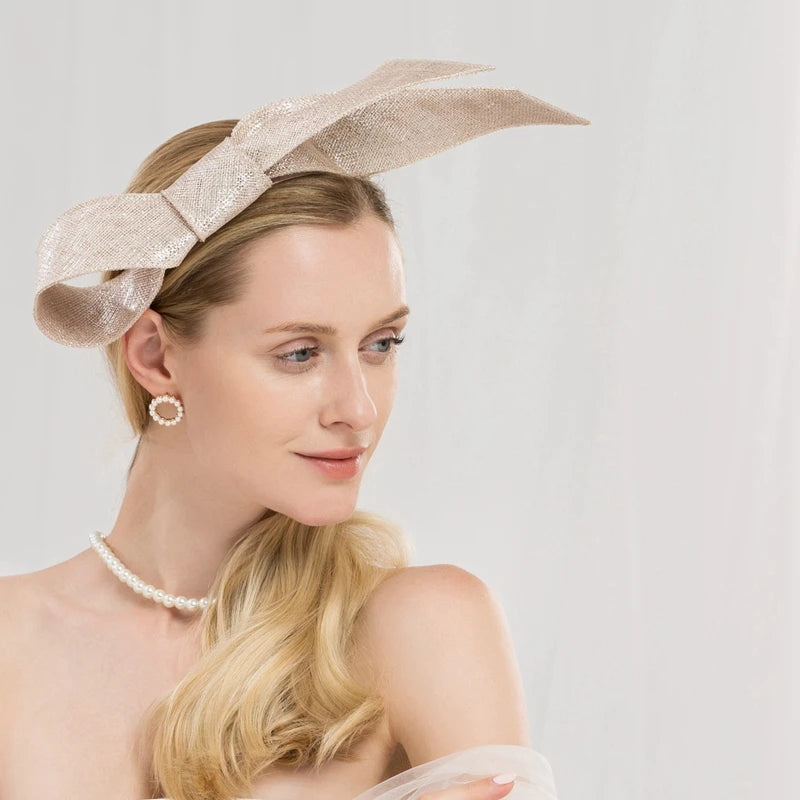 EE 2284 Spring and Summer/Original Design/Sinamay/Bowknot/Elegant/Party/Evening Headpiece/Tulle Fabric Hats Headpiece