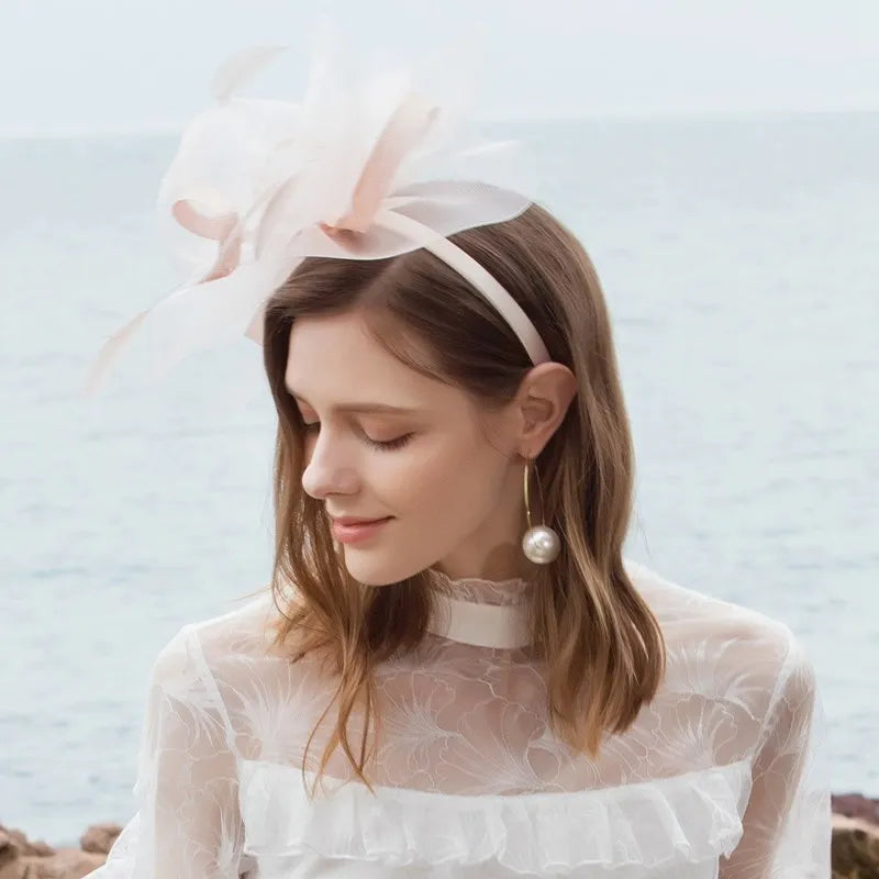 EE 2290  summer new original design fashionable elegant flower hat shading British female summer sun hat hat