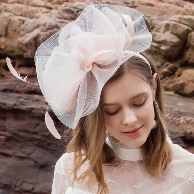 EE 2290  summer new original design fashionable elegant flower hat shading British female summer sun hat hat