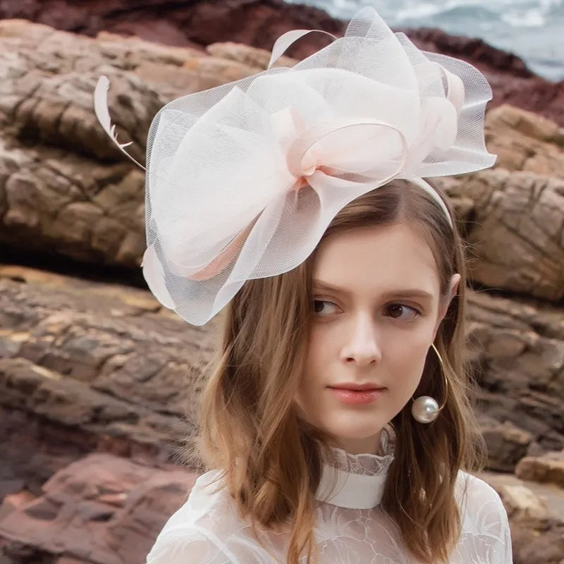 EE 2290  summer new original design fashionable elegant flower hat shading British female summer sun hat hat