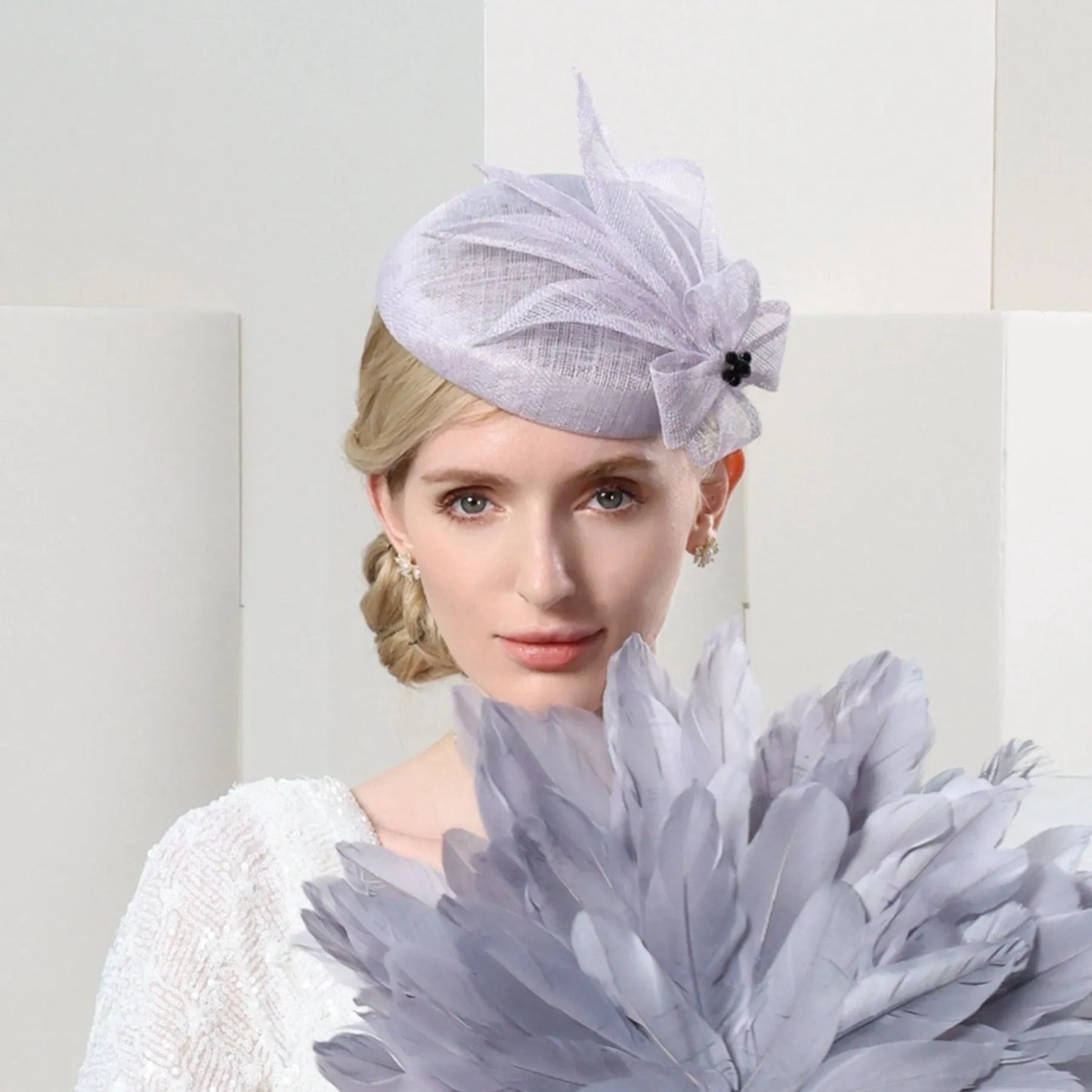EE 2291 the new spring/summer 2023 vintage hat female flowers bud hat English party