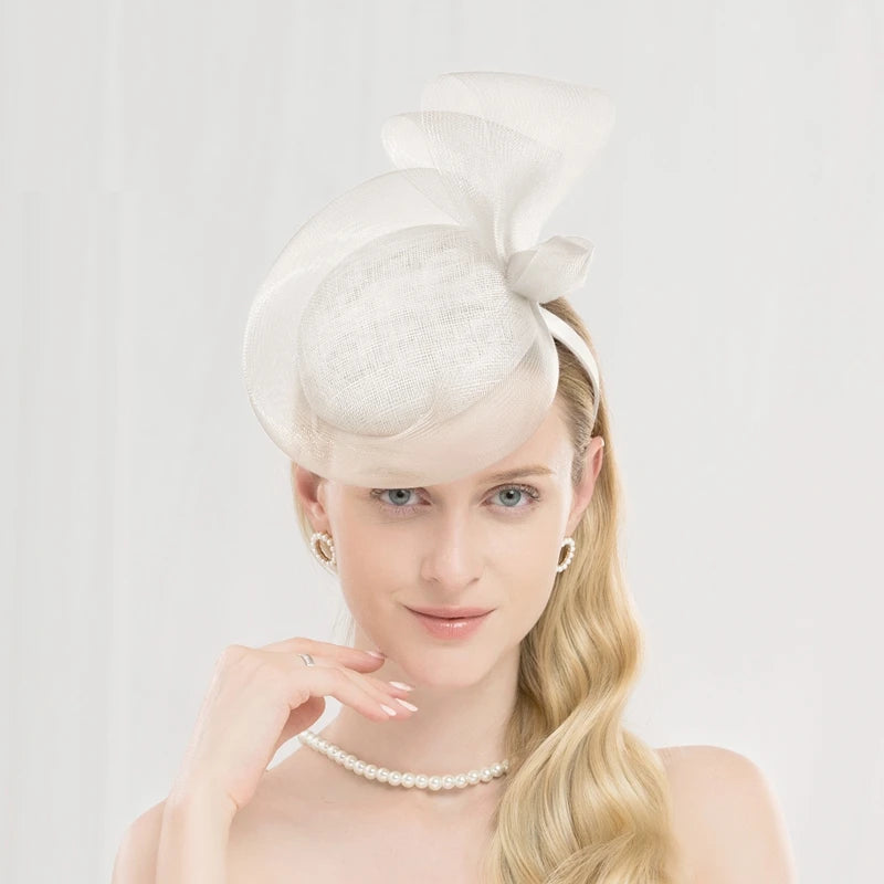 EE 2297 Spring and Summer/Original Design/Stylish/Sinamay/Bowknot/Evening Headpiece/Fascinator Hat/Tulle Fabric Hats Headpiece