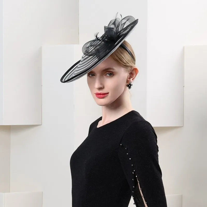 EE 2301 the new spring/summer 2023 elegant aristocratic wind restoring ancient ways hat joker banquet hair hoop hat girl