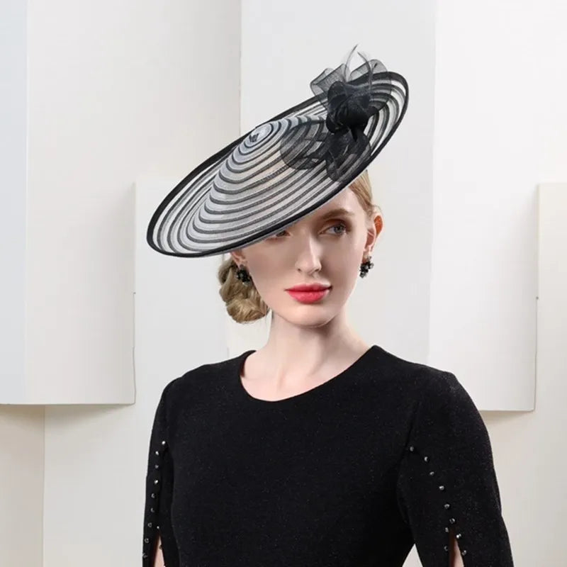 EE 2301 the new spring/summer 2023 elegant aristocratic wind restoring ancient ways hat joker banquet hair hoop hat girl