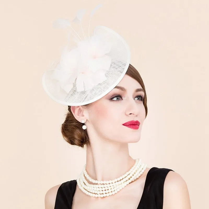 EE 2310  summer new import linen hat English party homburg restoring ancient ways