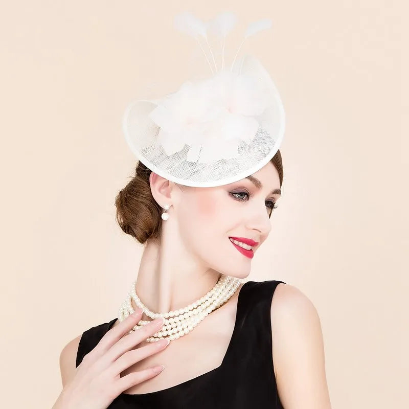 EE 2310  summer new import linen hat English party homburg restoring ancient ways