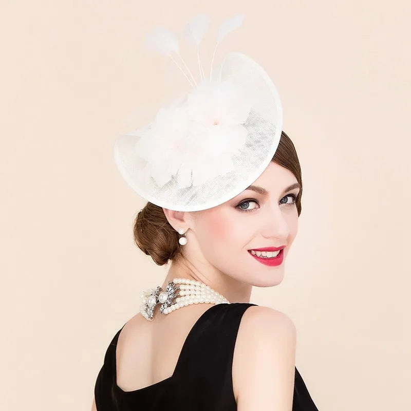 EE 2310  summer new import linen hat English party homburg restoring ancient ways