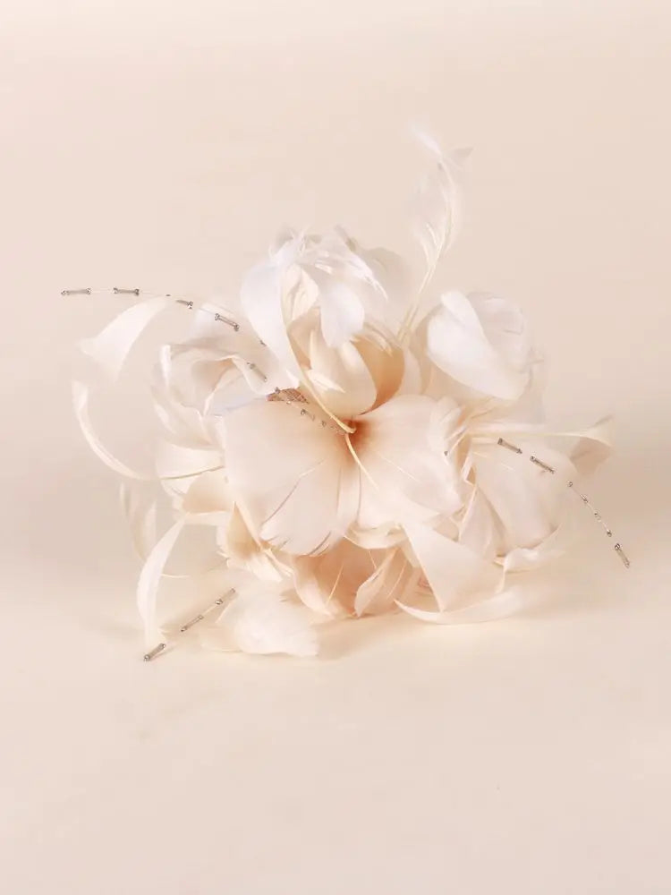 EE 2344 Spring and Summer /Fascinators Flowers /Special Occasion /Evening Headpiece /Church Wedding/Feather Hair Accessories