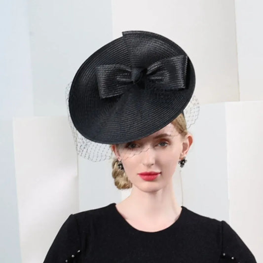 EE 2349 British elegant aristocratic  party hat net yarn hair hoop hat female restoring ancient ways