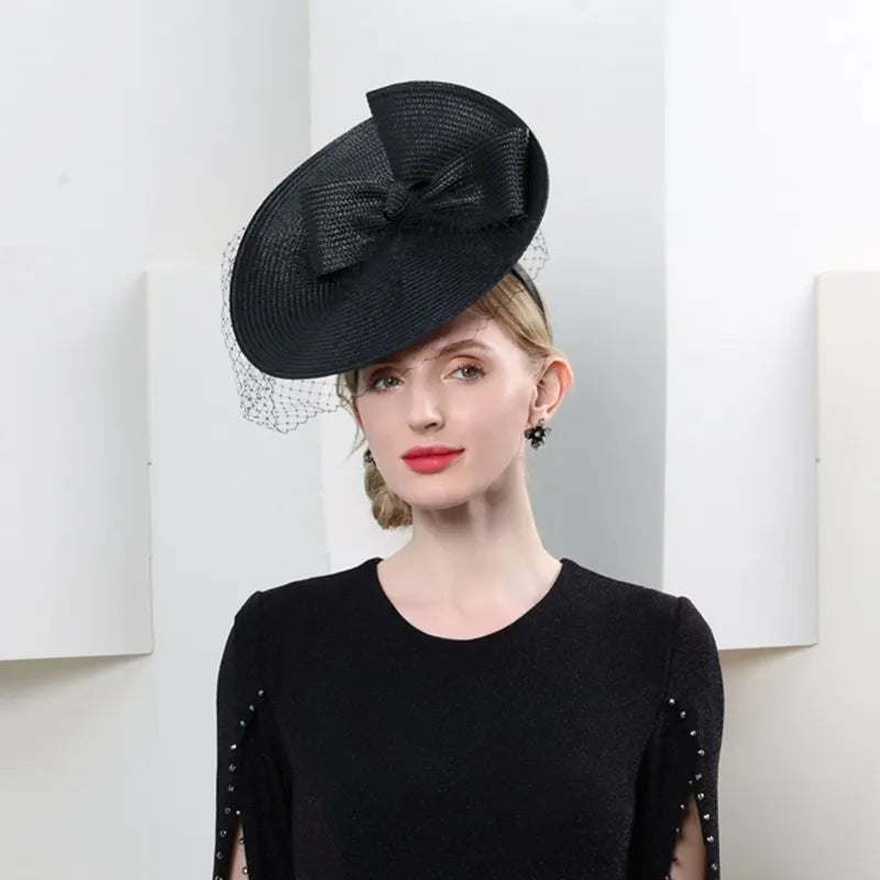 EE 2349 British elegant aristocratic  party hat net yarn hair hoop hat female restoring ancient ways