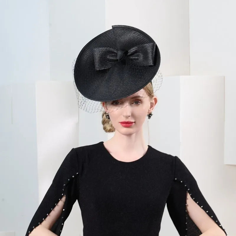 EE 2349 British elegant aristocratic  party hat net yarn hair hoop hat female restoring ancient ways