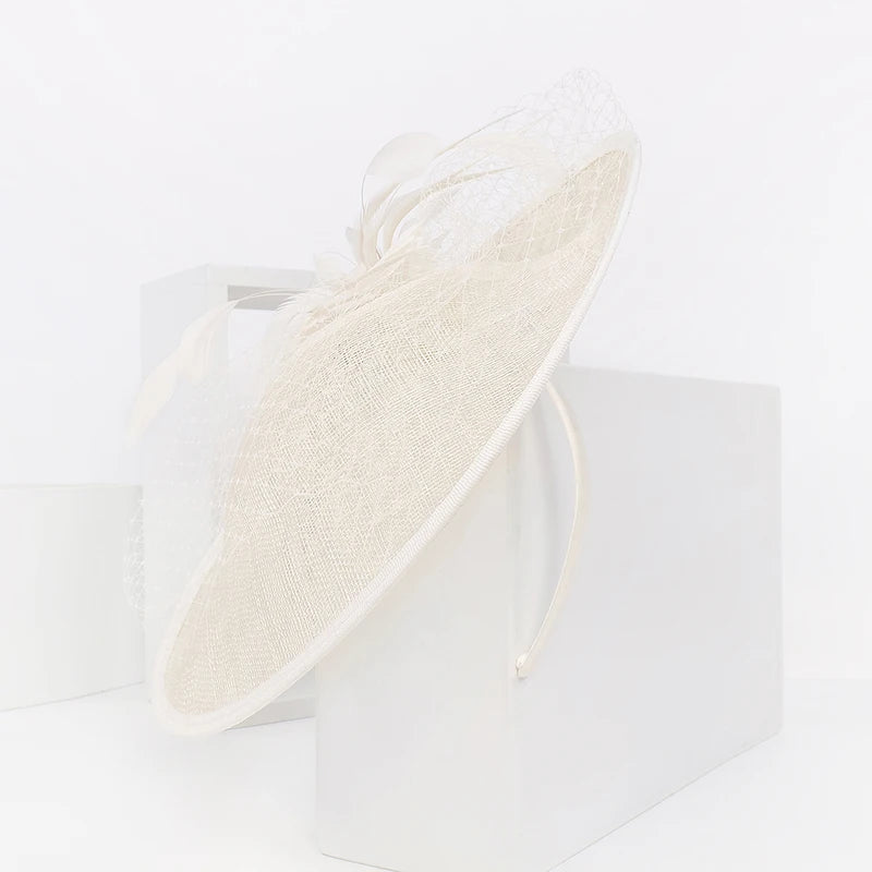 EE 2356 Spring and Summer/Elegant/Stylish/Feather/Veil/Tulle/Special Occasion/Evening Headpiece/Tulle Fabric Hats Headpiece