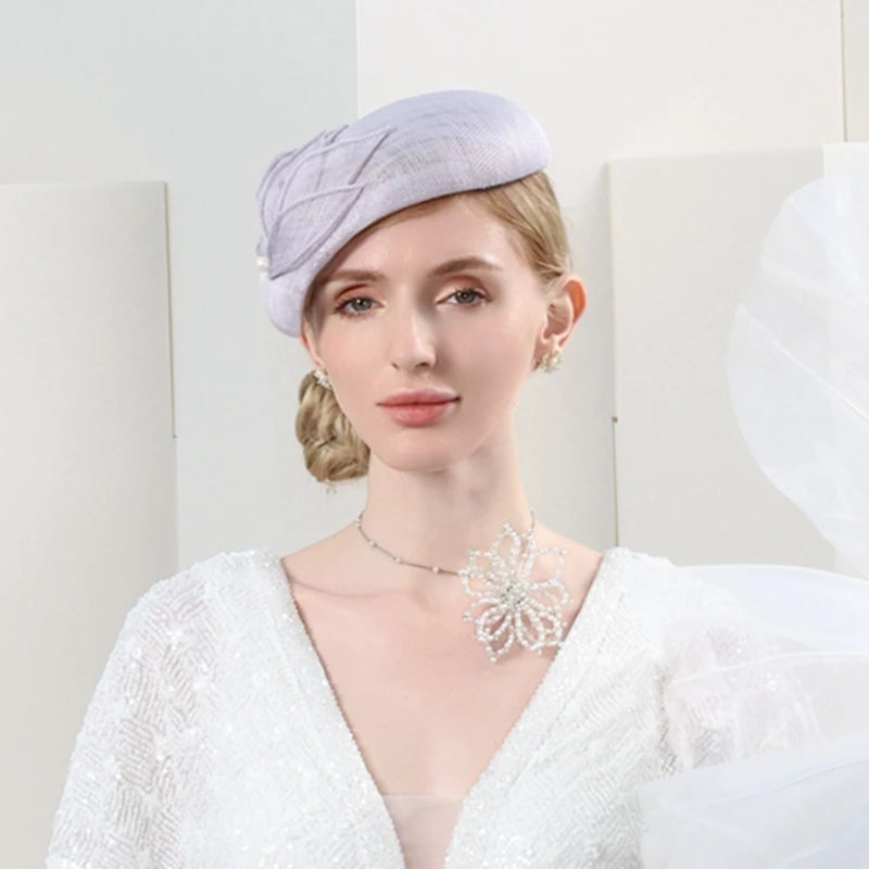 EE 2369 the new spring and summer of 2023 the joker beret homburg female elegant breathable thin model