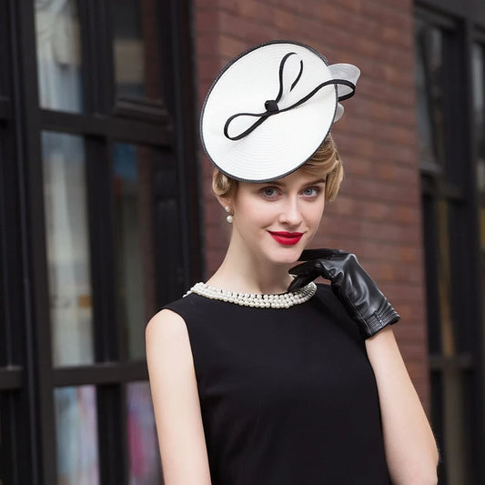 EE 2376 Spring and Summer/Stylish/Bowknot/Elegant Feminine Style/Casual/Sunshade Beach Hat/Polyester Hats/Fascinator Hat