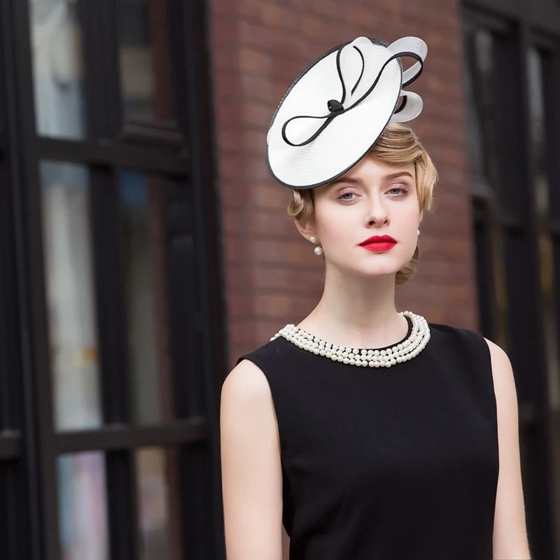 EE 2376 Spring and Summer/Stylish/Bowknot/Elegant Feminine Style/Casual/Sunshade Beach Hat/Polyester Hats/Fascinator Hat