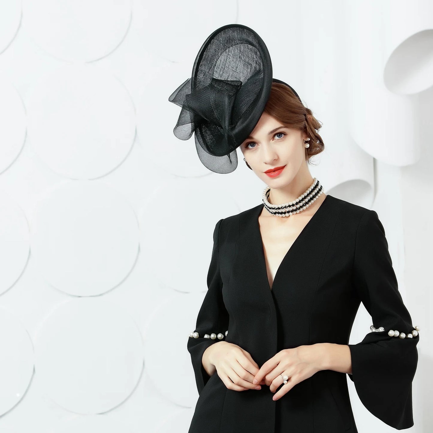 EE 2385 Spring and Summer/Elegant/Stylish/Fascinator/Tulle/Special Occasion/Evening Headpiece/Tulle Fabric Hats Headpiece