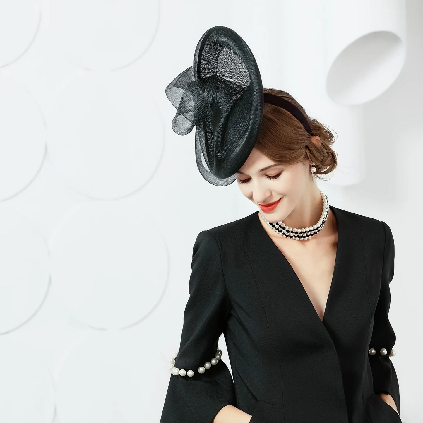 EE 2385 Spring and Summer/Elegant/Stylish/Fascinator/Tulle/Special Occasion/Evening Headpiece/Tulle Fabric Hats Headpiece