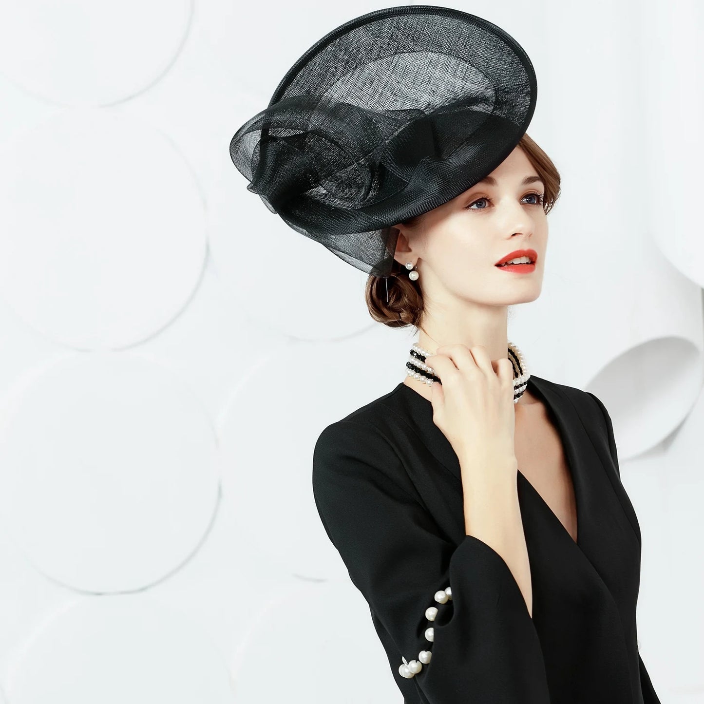 EE 2385 Spring and Summer/Elegant/Stylish/Fascinator/Tulle/Special Occasion/Evening Headpiece/Tulle Fabric Hats Headpiece