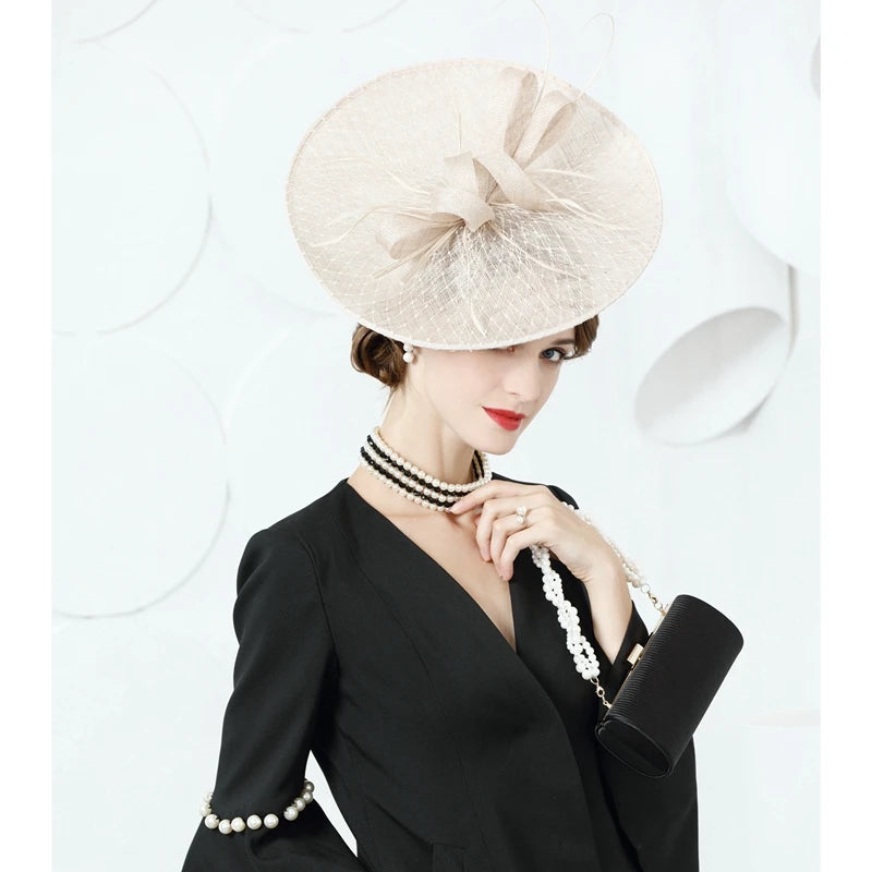 EE 2386 Spring and Summer/Original Design/Sinamay/Bowknot/Elegant/Party/Evening Headpiece/Tulle Fabric Hats Headpiece