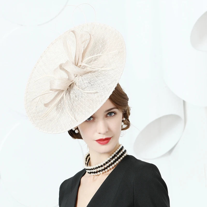 EE 2386 Spring and Summer/Original Design/Sinamay/Bowknot/Elegant/Party/Evening Headpiece/Tulle Fabric Hats Headpiece